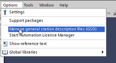 X6_Profinet Communication Setup_TIA portal manage GSDML files