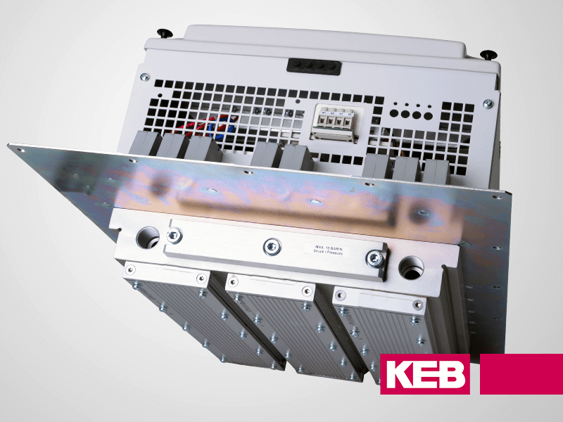KEB water cooled VFD heatsink