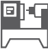 metalworking cnc machine icon