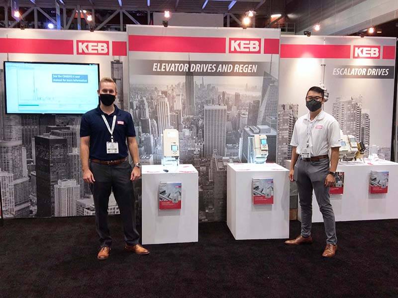 KEB America at a tradeshow Booth